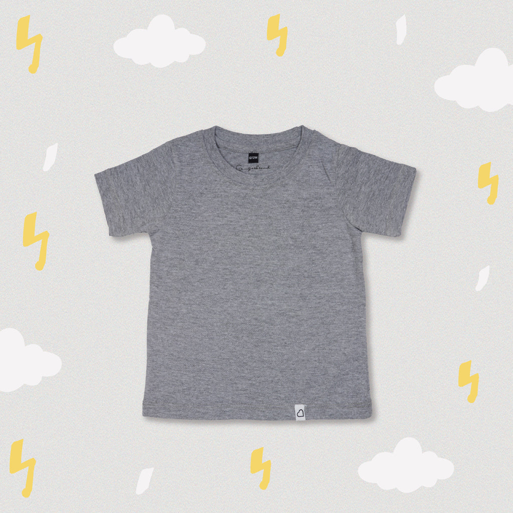 Gingerbread Pure Cotton, Half Sleeve, Round Neck & Solid Tshirt For Boys