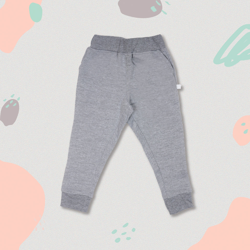 Gingerbread Pure Cotton Solid Jogger Track Pants For Boys