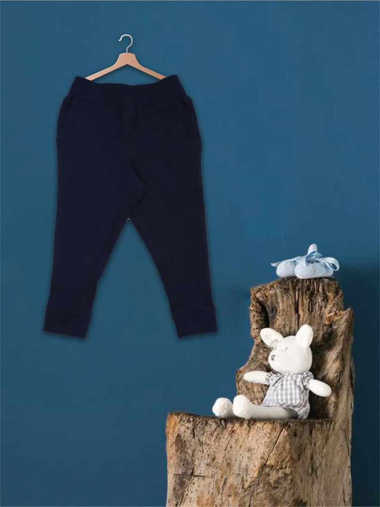 Gingerbread Pure Cotton Solid Jogger Track Pants For Girls