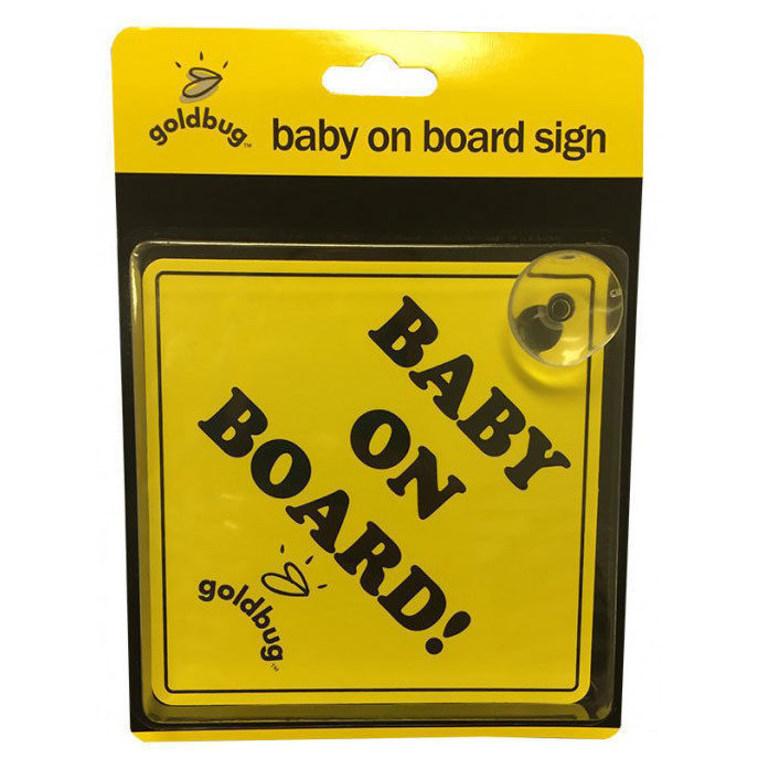 Playette Goldbug Baby On Board Sign