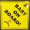 Playette Goldbug Baby On Board Sign