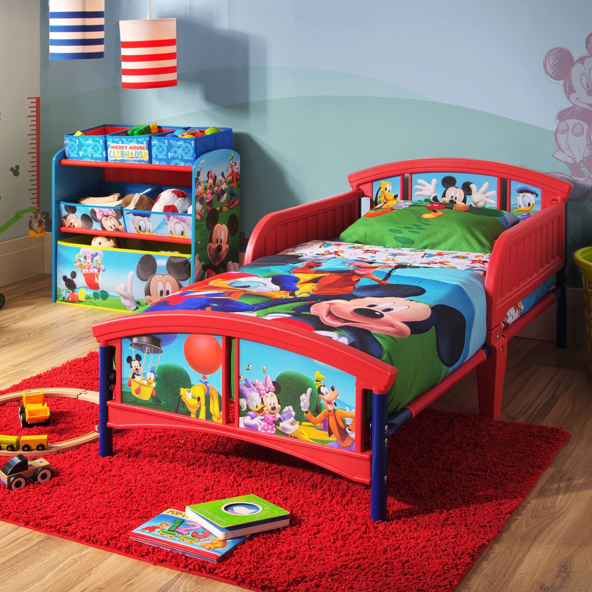 Mickey Mouse Plastic And Metal Toddler Bed