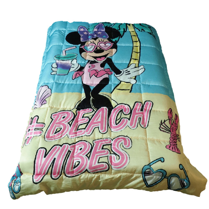 Minnie Mouse Beach Vibes 100% Cotton Comforter