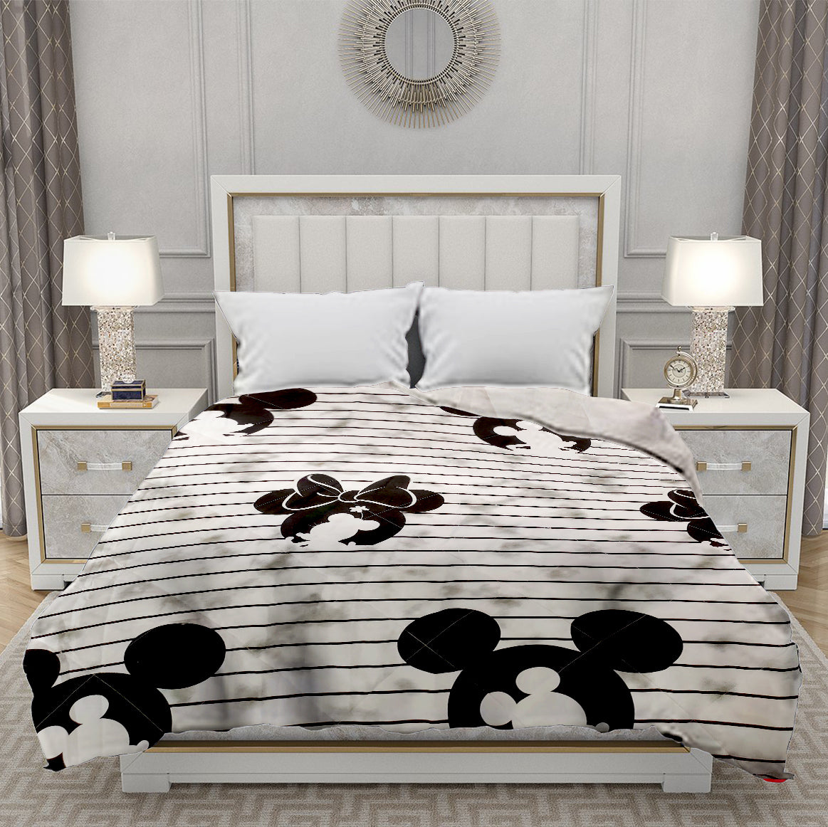 Disney Minnie Mouse Bows 100% Cotton Blanket - Single
