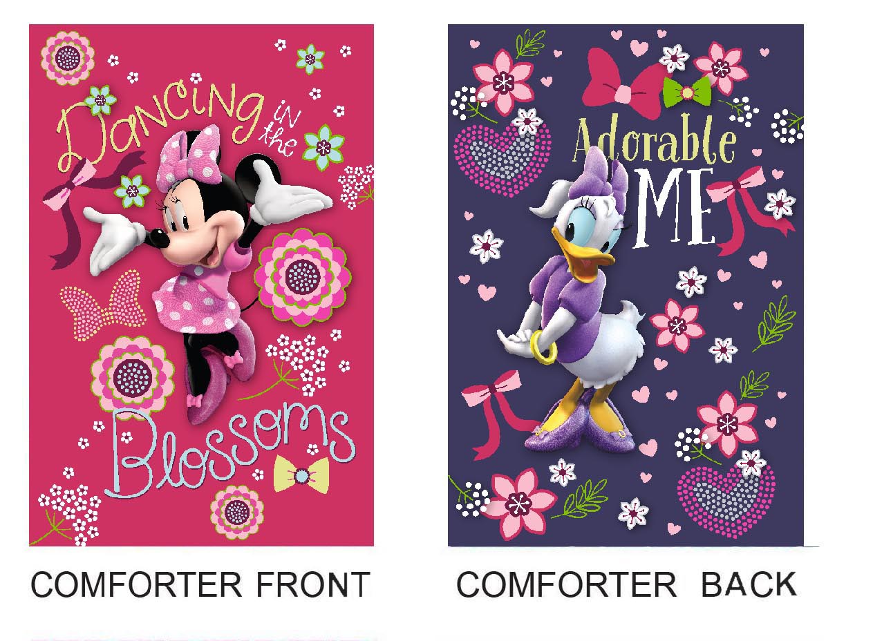 Disney Minnie Mouse Dancing in Blossom Comforter