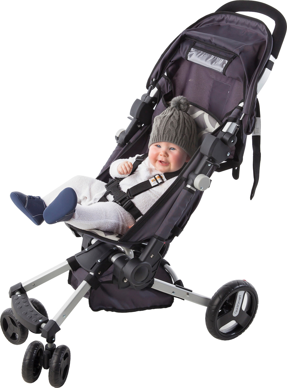 Playette Easy Fold Stroller / Pram - Black
