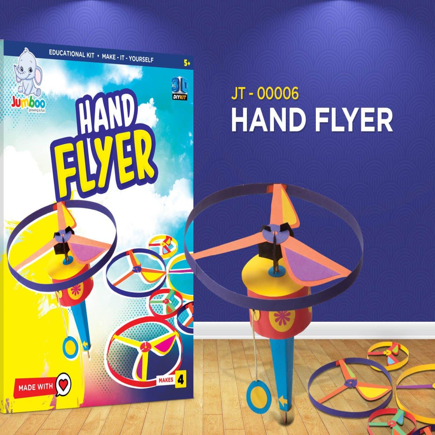 Hand Flyer DIY Paper Art & Craft Kit - Jumboo Toys