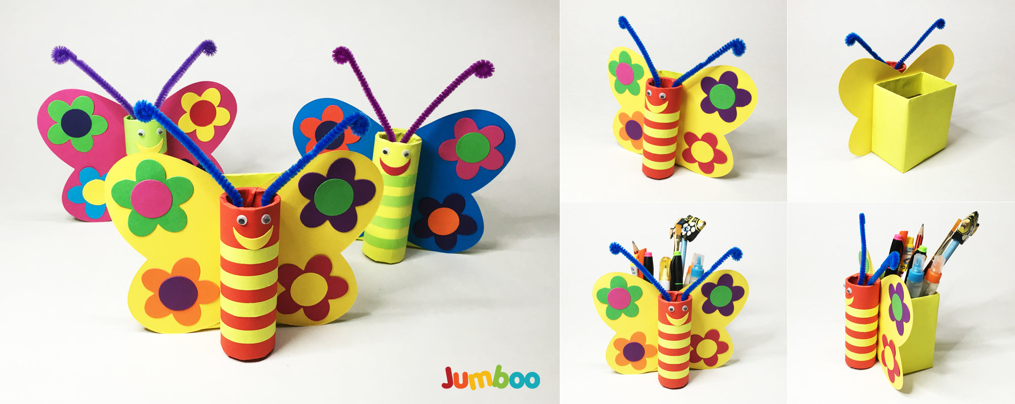 Butterfly Stand DIY Paper Art & Craft Kit - Jumboo Toys