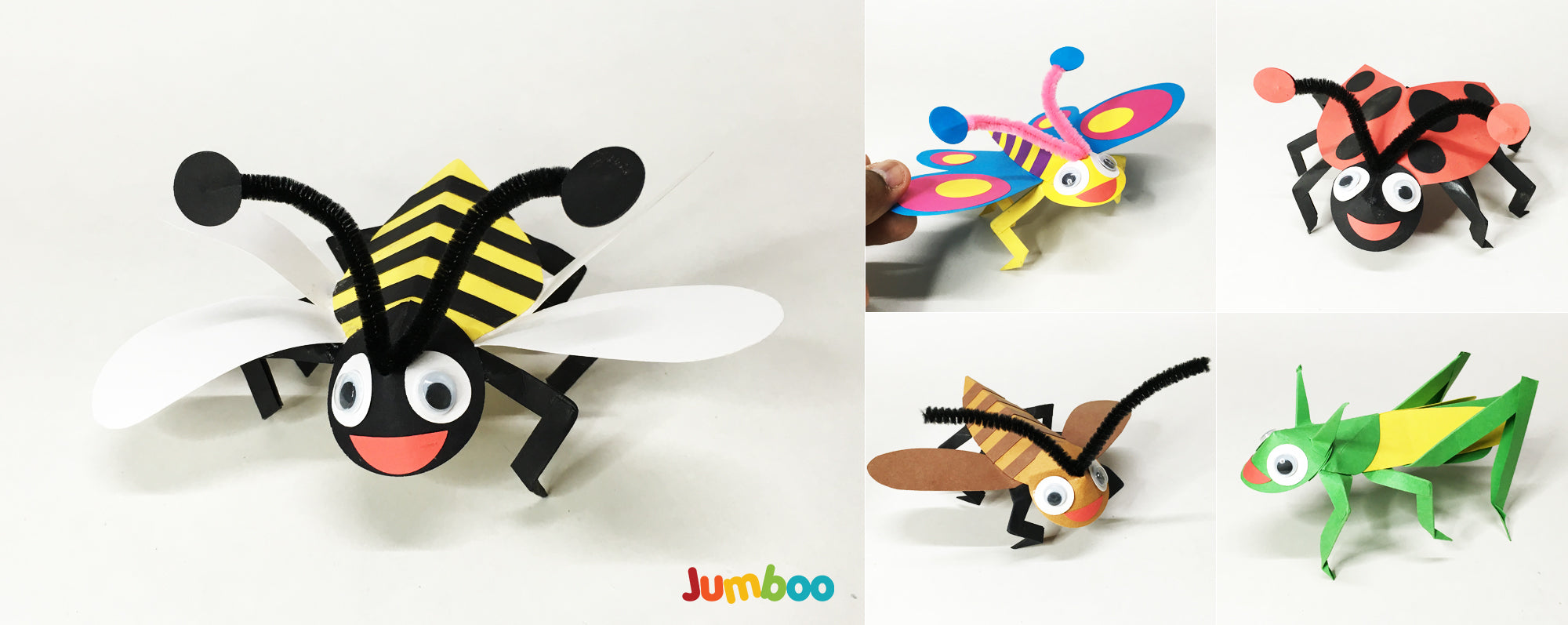 Creepy Crawlers DIY Paper Art & Craft Kit - Jumboo Toys