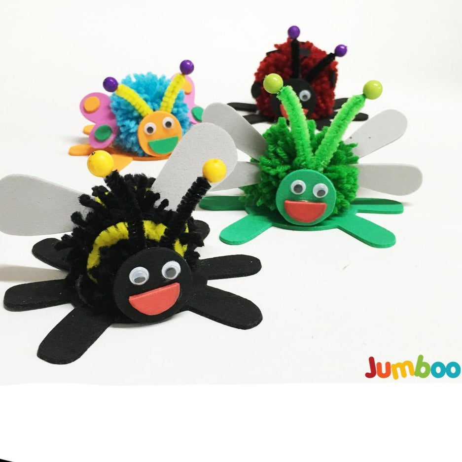 Pom Pom Bugs DIY Paper Art & Craft Kit - Jumboo Toys