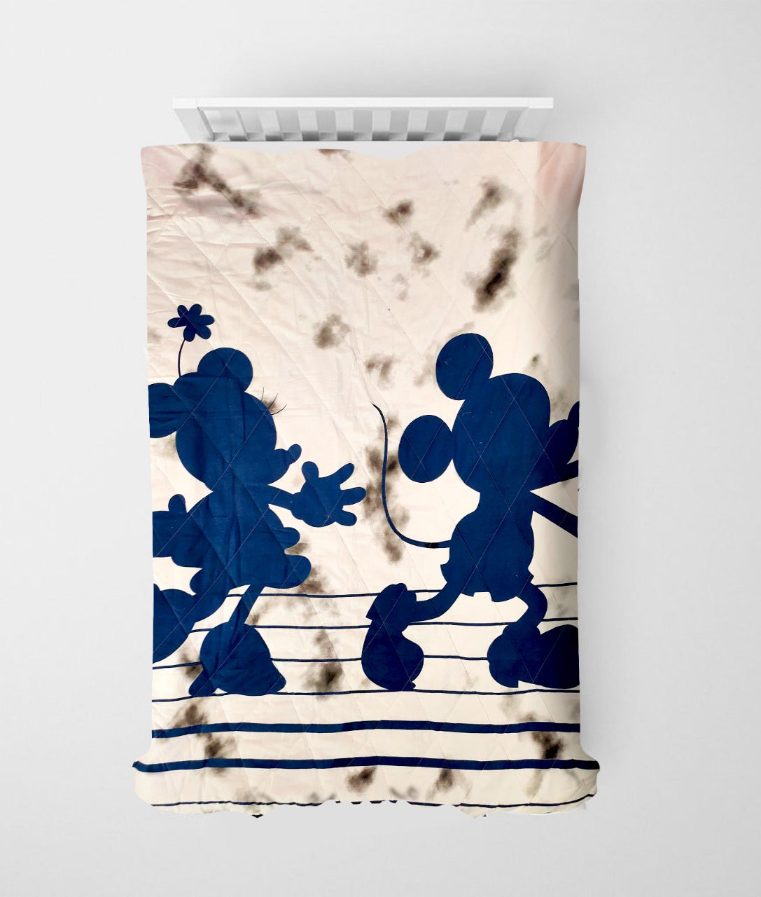 Disney Minnie & Friends Blue Shades 100% Cotton Blanket - Single
