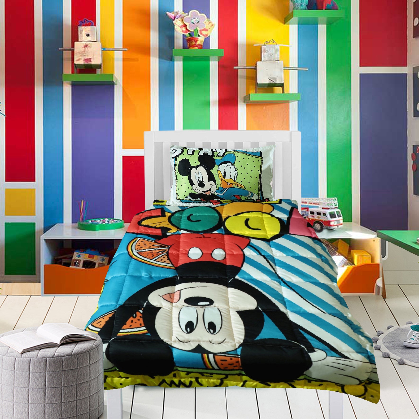 Mickey Mouse Need To Be Cool 100% Cotton Comforter
