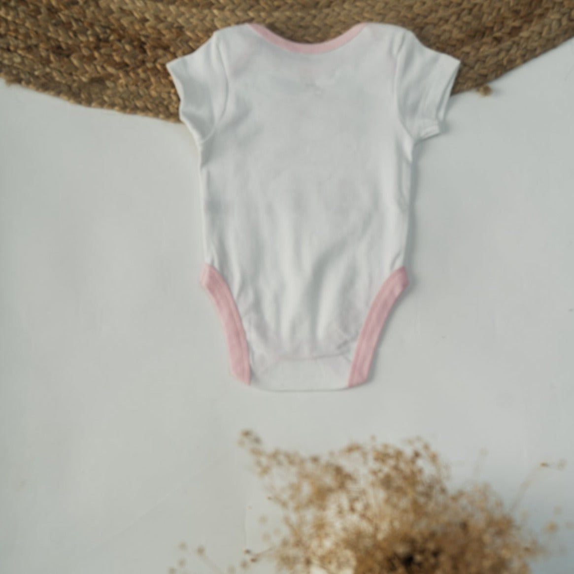 Baby Girls Bear Printed Short Sleeve BodySuit