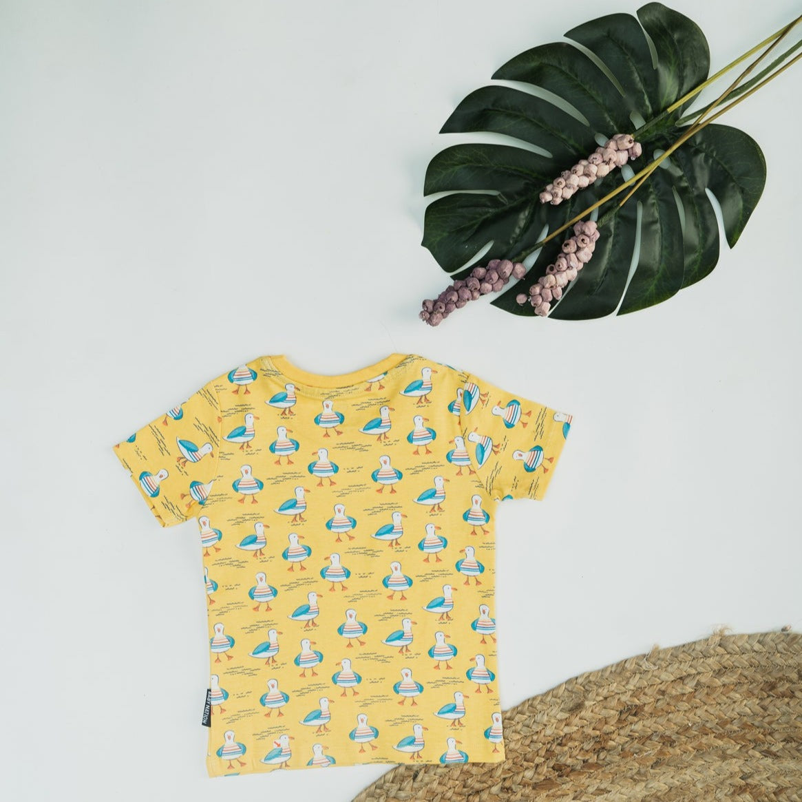 Baby Boys Duck Printed Short Sleeve T-Shirt