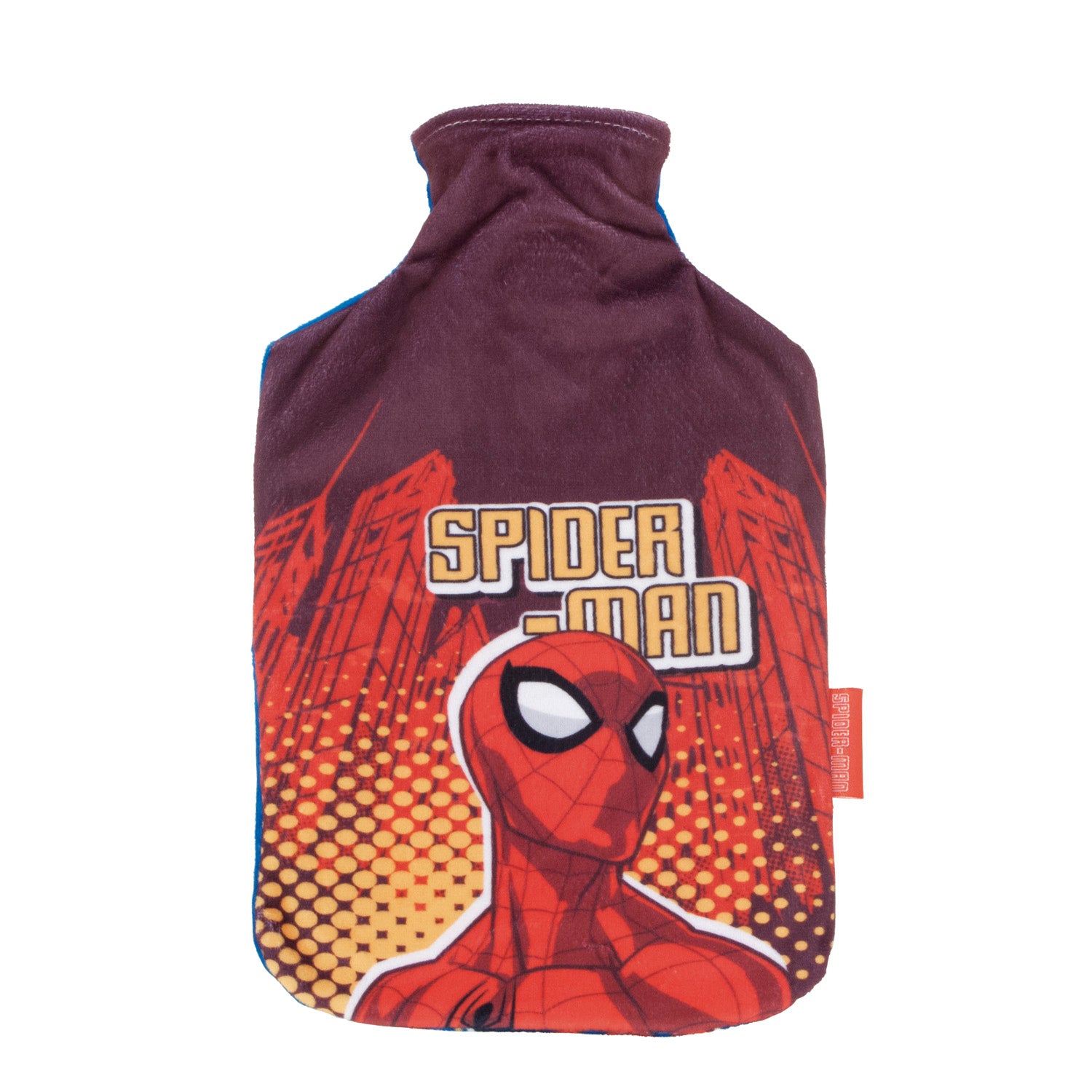 Marvel Spiderman Hot Water Bottle With Soft Textile Cover
