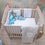 Tiny Tots Joy 3 Pcs Classic Crib Bedding Set - Blue