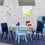 Delta Children Grey & Blue Table & 4 Chair Set