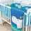 Tiny Tots Joy 3 Pcs Crib Bedding Set - Hippo