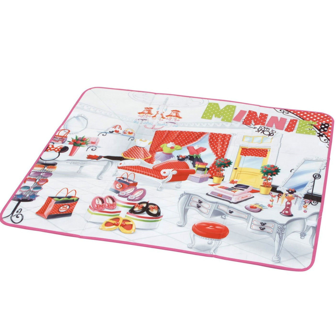 Minnie Mouse Fabric Storage Box With Playmat