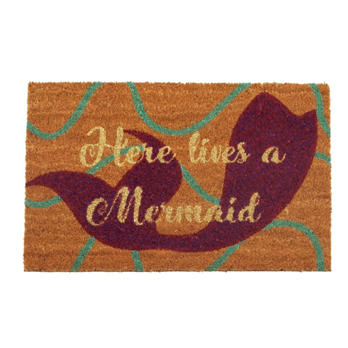 Mermaid Doormat made of Natural Fibres (60 x 40 cms) by Zaska
