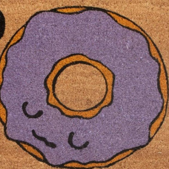 Donuts Doormat made of Natural Fibres (60 x 40 cms) by Zaska
